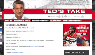 Illustration for article titled Wizards Owner Ted Leonsis Is An Insane Blogger
